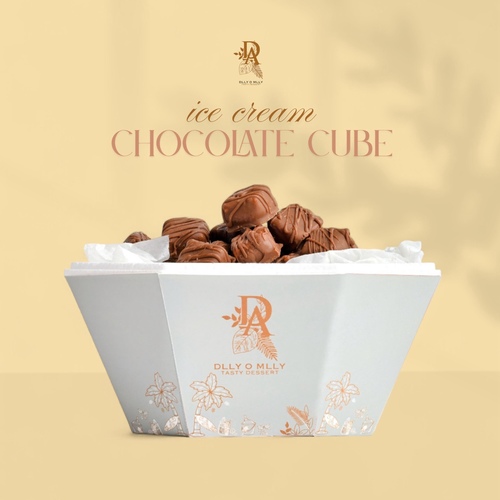 ice cream chocolate cubes