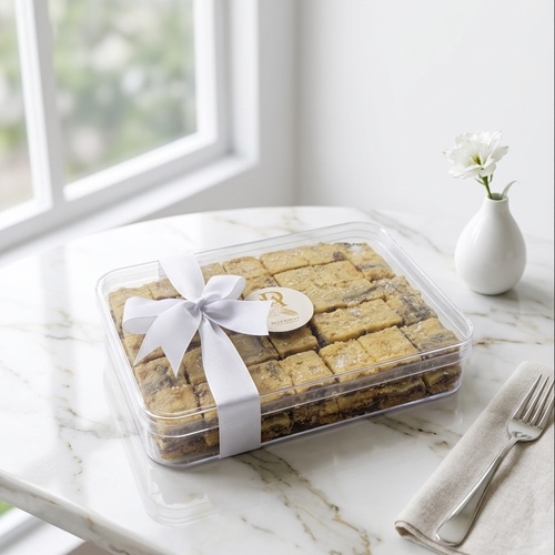 جوكلت كيوبز كبير بوكس شفاف - بوكس شفاف كبير ٧٠ حبه