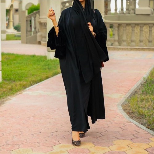 5 - Free size, but we need the length of the abaya

raw type : ibternet