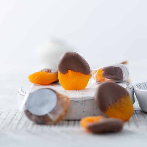 Apricot with milk chocolate