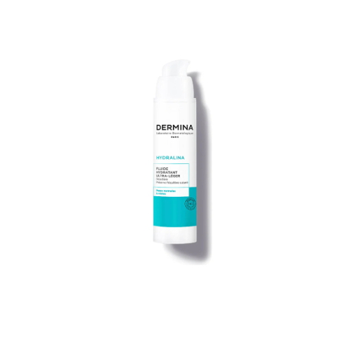 Clear Pharmacy - Dermina Sunlina Ultra Light Fluid SPF 50 - 50ml - protection anti-oxidant - invisible finish. Liquid fluid. Rapid penetration. Invisible finish, non-greasy, non-sticky. Non-comedogenic. Waterproof. No added fragrance.