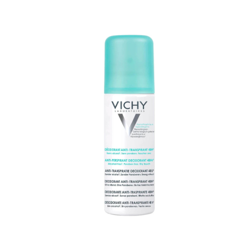 Clear Pharmacy - VICHY AREO ANTI TRANSPIRANT GREEN SPRAY 125ML SV0144 - Powerful deodorant for men and women suffering from intense perspiration Contains micro-refined anti-perspirant active ingredients that offer up to 48-hour protection Ensures long-term anti-perspiration efficacy