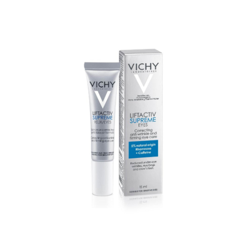 Clear Pharmacy - VICHY LIFTACTIV SUPREME EYE CREAM 15ML - Improves the appearance of wrinkles and crow’s feet, depuffs the look of under eye bags and minimizes dark circles