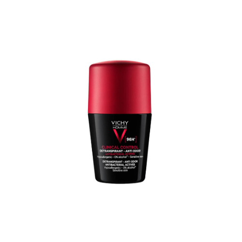 Clear Pharmacy - VICHY DEO ROLL ON C C 96HR BLK RED 50ML SV0392 - Vichy's deodorant range offers effective, high-tolerance products for all skin types, even sensitive ones