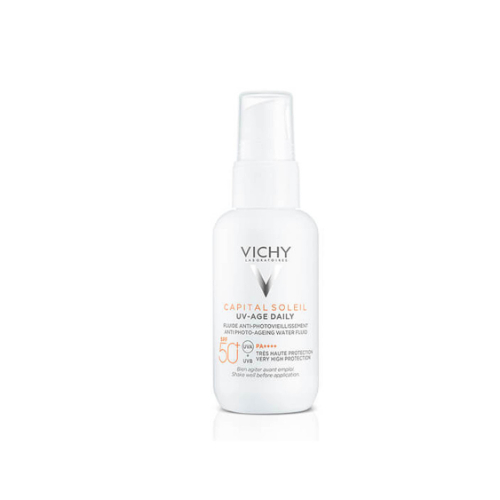 Clear Pharmacy - VICHY CAPITAL SOLEIL UV AGE DAILY 50+ 40ML - chemical sunscreen for adults with sensitive skin, which offers high broad-spectrum protection