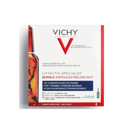 Clear Pharmacy - VICHY LIFTACTIV GLYCO-C 10X2ML - anti-aging innovation that targets different types of hyperpigmentation (dark spots, age spots & acne marks)