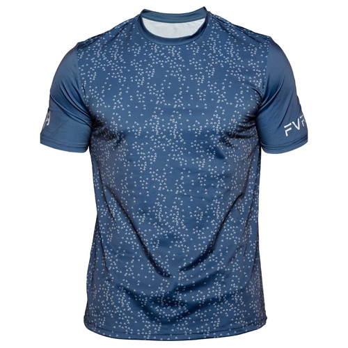 Men’s Active T-shirt - Patterned Navy - Durable, lightweight, moisture-wicking