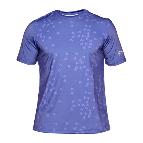 Men’s Active T-shirt - Patterned Purple - Durable, lightweight, moisture-wicking