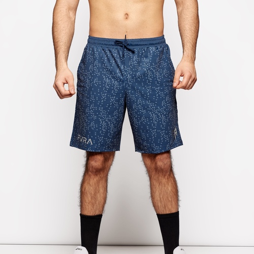 Men’s Active Shorts - Patterned Navy - Durable, lightweight, moisture-wicking