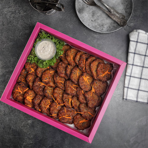 vege kabab box - 35pcs vege kabab with dipping sauce