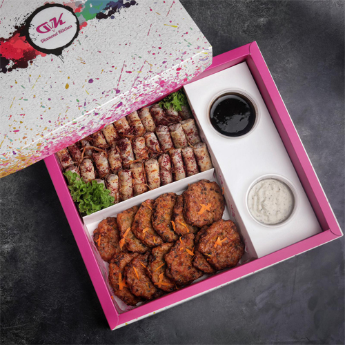 box mosakhan & vege kabab  + 2 dip