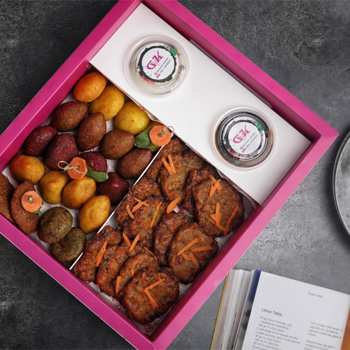 kubba & vege kabab box  + 2 dip