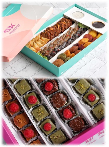 pro ( gathering box+box mix bites 35pcs) - العرض عبارة عن بوكس موالح مشكلة و بوكس حلويات