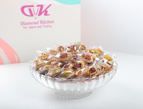 Round Crystal plate sweets mix