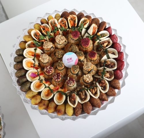 طبق كرستال زجاجي دائري موالح