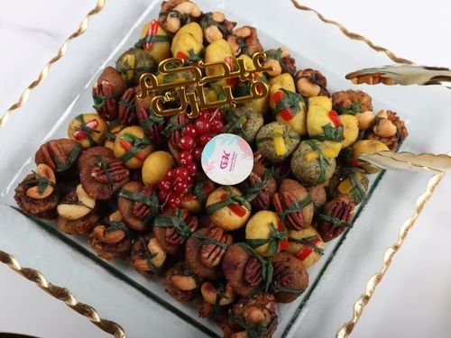 Square glass plate special mini kubba