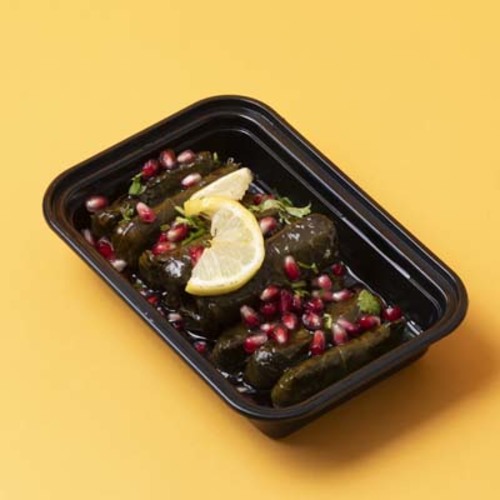 Vine Leaves - A sweet and sour Emberech grape leaves dish with pomegranate molasses and lemon sauce. Available in 10 or 20 pieces according to your choice