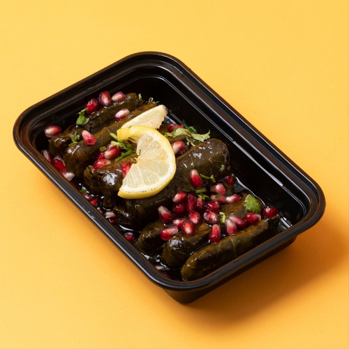 Vine Leaves - Emberech Vine Leaves with a sweet-and-tangy flavor, prepared with pomegranate molasses and lemon sauce. Available in 10 pieces or 20 pieces as you prefer.