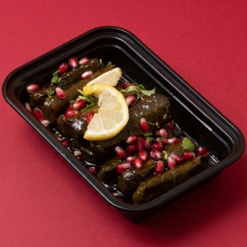 Vine Leaves - Emberech Vine Leaves with a sweet-and-tangy flavor, prepared with pomegranate molasses and lemon sauce. Available in 10 pieces or 20 pieces as you prefer.