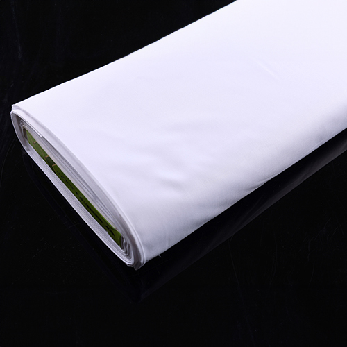 Full Roll Price - White Color - Chinese - 10% Cotton - 90% Polyester - Formal Sanabel Al-Khair Fabri - Chinese Quarter Formal White