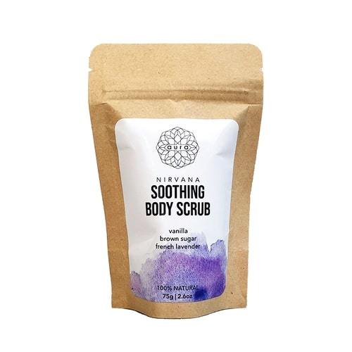 نيرفانا مقشر الجسم المهدئ - Relax, unwind, and let go with Nirvana Body Scrub. Made with soothing lavender and calming chamomile, this natural body scrub relieves the mind and heals the body for a good night’s sleep. The magnesium-packed epsom salt releases tension from the muscles while coconut oil hydrates and smoothens the skin, leaving it soft, moisturized and gently exfoliated.