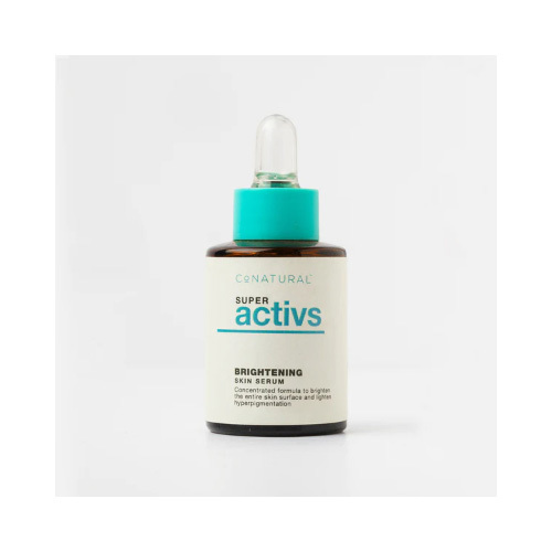 Brightening - Super Activs Skin serum - Skin Brightening Serum is a soft, ultra-lightweight formula that works well under makeup and absorbs quickly with no greasy or sticky residue.