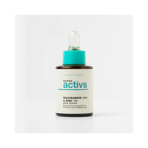 Niacinamide 10% + Zinc 1% - Super Activs Skin Serum - Niacinamide (Vitamin B3) and Zinc are both renown to reduce the appearance of skin blemishes and makes our Niacinamide Serum a great product for oily or combination skin.