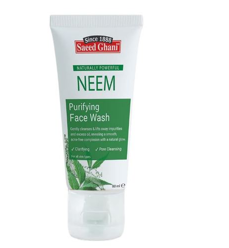 Neem Face Wash - تقدم لك شركة سعيد غاني أفضل غسول للوجه للبشرة الدهنية. يساعد غسول الوجه العشبي هذا المصنوع من النيم على مكافحة حب الشباب بكفاءة بفضل خصائصه المضادة للبكتيريا والفطريات، مما يحافظ على البشرة صافية وأنيقة وناعمة. يتغلغل في عمق نسيج بشرتك، ويزيل الزيوت الزائدة والأوساخ من مسامك ويترك وراءه طبقة من الرطوبة. يساعد الاستخدام المنتظم لغسول الوجه هذا المصنوع من النيم على تقريبك من بشرة جميلة وناعمة ورطبة. (60 مل)