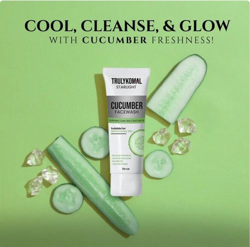 Cucumber Facewash - تحتوي هذه التركيبة على مضادات الأكسدة، وتساعد على تحسين المظهر العام لبشرتك بما في ذلك الملمس واللون والانتفاخ لتعزيز توهجها صحيًا.يقدر من الانتفاخ لا يزال اسمرار الجلد من الشمس يخفف حروق الشمس يغذي يشد المسام