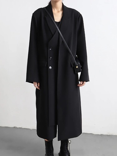 Long blazer - Long blazer in black