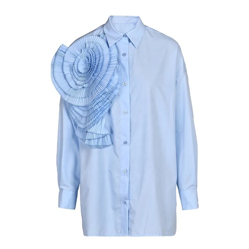 3D flower shirt - Only blue available