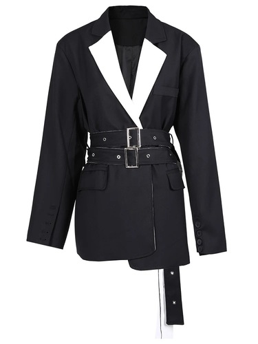 Double belt blazer