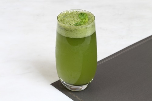 Lemon with mint - lemon
  juice ,fresh mint Sugar syrup and ice