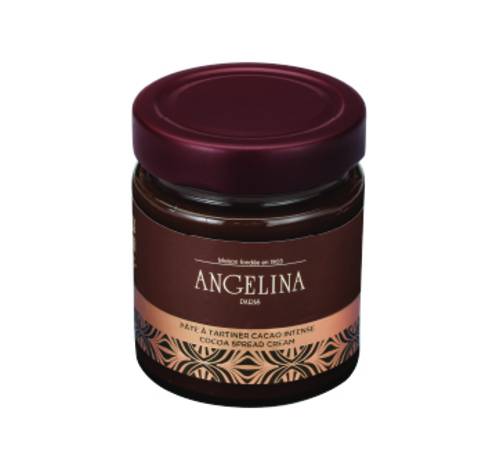 Cocoa Spread 200G - Made in Italy, this artisanal spread with its intense cocoa flavor is a perfect reminder of Angelina's legendary hot chocolate. Palm oil free.