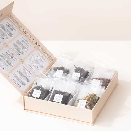 Tea Collection - 30 individual bags of the following teas: Oolong Tea, N226 Chocolate Tea, Mont Blanc Tea, Earl Gray Tea, Angelina Infusion Tea, Vanilla Tea