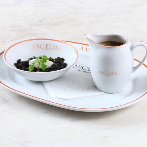 Mushroom soup - Mascarpone&nbsp;cheese, sauteed mushrooms.