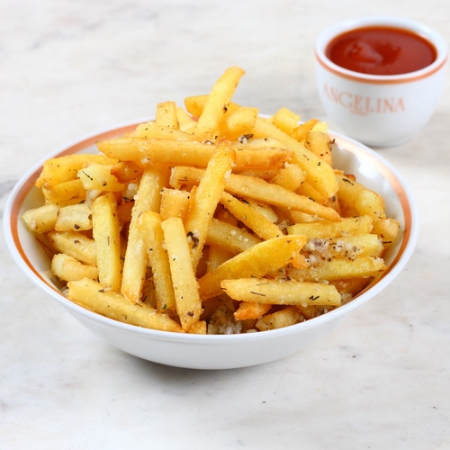 Truffle french fries - Every bite brings great satisfaction with a&nbsp;finely balanced blend of herbs and spices with truffle fries made with French fries, truffle oil roasted garlic,&nbsp;and topped with truffle paste, parmesan cheese,&nbsp;and&nbsp;aromatic&nbsp;powder.