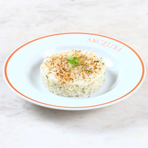 Jasmine rice - Light and enjoyable dinner for rice lovers made with perfect and pure Jasmine rice, olive oil, butter mix, along with chicken stock, salt, black pepper,cinnamon powder, topped with parsley leaves and fine mix nuts.