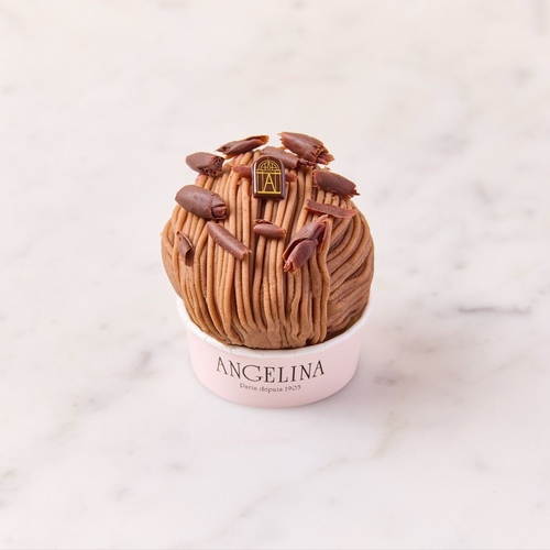 Mont Blanc Chocolate - Meringue with chocolate cream and chestnut vermicelli