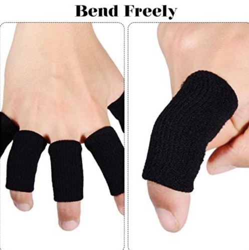 Finger sleeves - Finger sleeves for arthritis sport s finger cots.. for golfer.  Tennis and patient with trigger fingers  breathable elastic finger straps joint compression protectors sport reilieve pain ful compression pressure. Black , beige and navy color