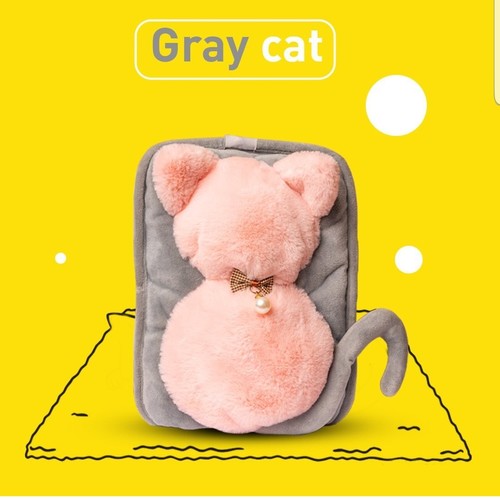 Electric Hot Cat Gray - Product Description 
   1) Portable and rechargeable which can provide warmth for several hours.   2) Useful, safe, reliable, and versatile, it can be used even while traveling.   3) The outer shell is made of high-quality velvet fabric, which is soft and comfortable, and enhances the feeling of warmth.   4) The liquid inside is pure water, without adding any toxins or chemicals. It is not refilled it is not necessary. Just plug it in, wait for the auto shutdown and enjoy the warmth.   5) Advanced heat transfer technology, electricity is completely separated from the water. The heat is distributed evenly.   6) Fast charge, 10 minutes. Stays warm for up to 2 hours and under covers for up to 8 hours.   7) Automatic temperature controller, the power will shut off automatically once the product reaches the desired temperature.   8) Built-in thermal fuse is for overheating protection,   9) Explosion-proof and locked clip charger, automatically shut off the power if the air pressure inside the product exceeds the safety limit,   10) 3-layer leakage protection provides additional safety. The outer layer is a composite velvet with a PVC lining inside, followed by thick and flexible PVC sheets on each side, all layers are machine pressed and fused into one durable package.   11) LED indicator shows charging status, indicator lights up while charging, auto power off when charging is complete.   12) Electrical contact plastic parts and components are heat resistant 
  product specification   1) Voltage: 240V   2) Frequency: 50/60Hz   3) Power: 430W   4) Water volume: 1200ml   5) Temperature: 70°C   6) Charging time: 8-10 minutes   7) Heat holding time: 2-8 hours   8) Size: 280*190*50mm   9) Weight: 1500 grams 
 Price: before discount (19.900) After discount (14,500)