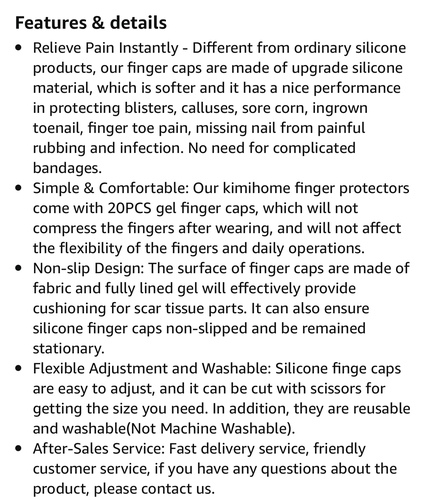 Protect  fingers and toes