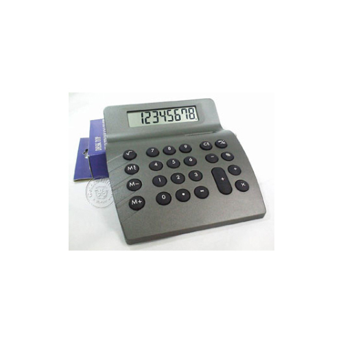 Golden Gifts co - Desktop Calculator (E360) - Desk Duel Power Calculator Wave Shape, D. Grey.