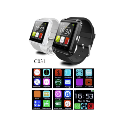 Smart Watch (C031) - Smart Watch in Black N White Color