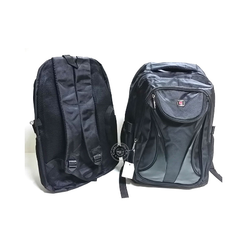 Backpack Bag (PO055) - Backpack w/ Laptop holder Black