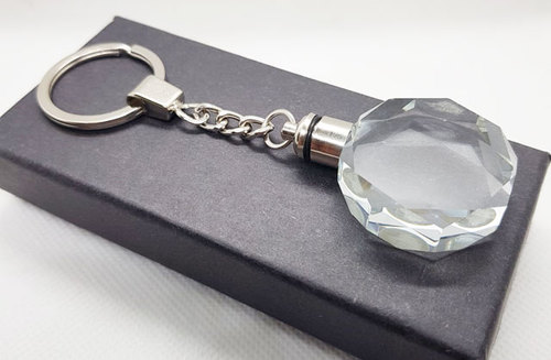 Golden Gifts co - KeyChain Crystal (PR438) - Key Chain Crystal Round Shape