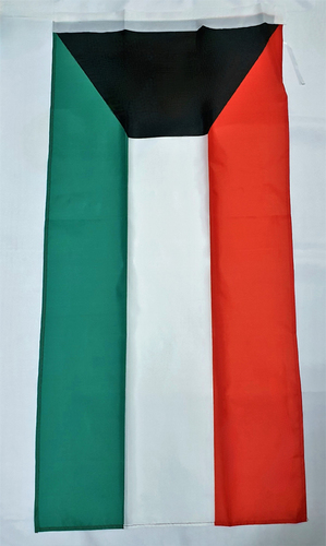 Kuwait Flag Big Size(PR378) - Kuwait Flag Size 100x50 CM With Out Plastic Stick