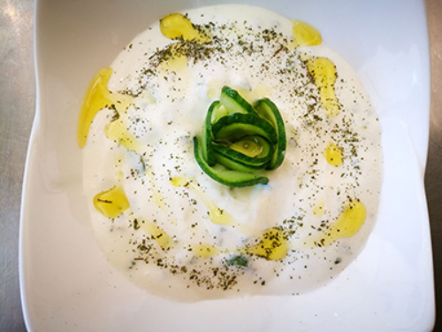 Cucumber Yogurt - Cucumber with yogurt mint and garlic