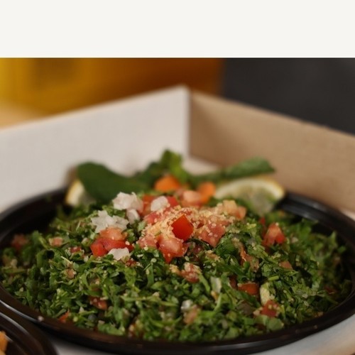 Tabbouleh - Parsley, tomato, onion, burghoul, lemon, mint with olive oil