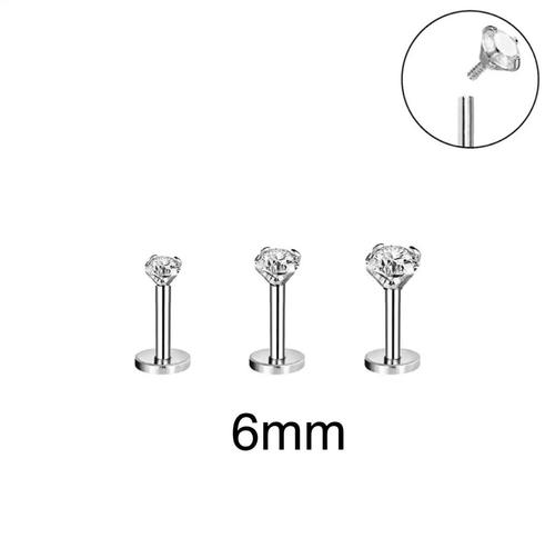 Piercing Lady - ear piercing - Material: 316L stainless steel Thickness: 16GLength: 6mm price per piece Rust-resistant hypoallergenic